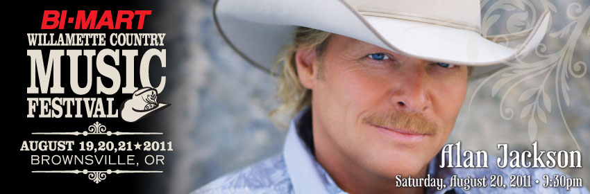 Alan Jackson at the Bi-Mart Willamette Country Music Festival