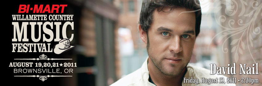 David Nail at the Bi-Mart Willamette Country Music Festival